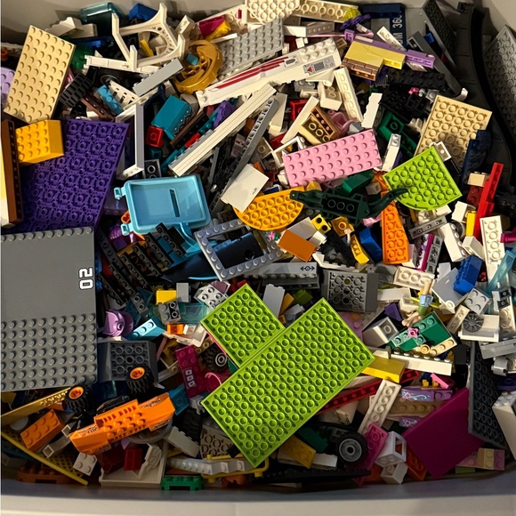 Vibrant LEGO Assortment with Black, Gray, and Blue - Picture 1 of 2